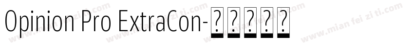 Opinion Pro ExtraCon字体转换